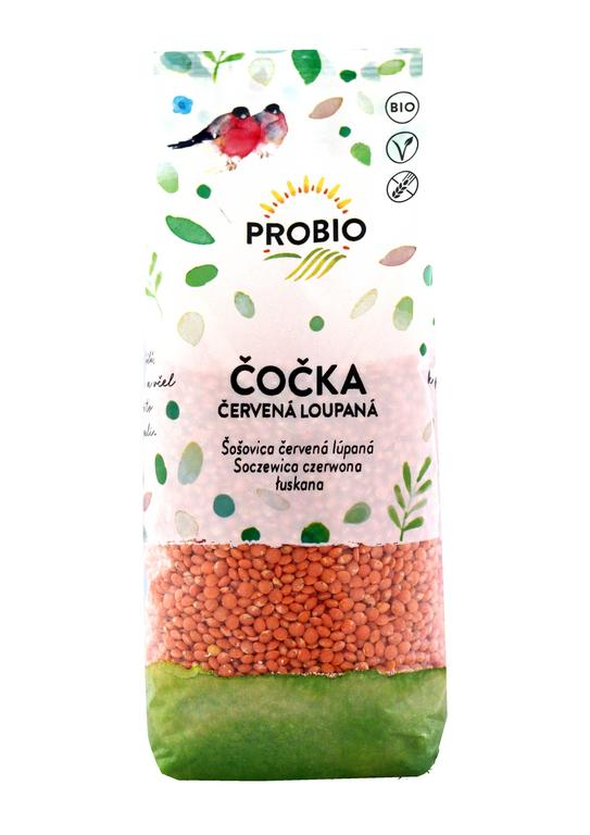 Čočka červená loupaná 500g BIO