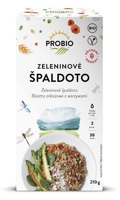 Zeleninové špaldoto 210g BIO