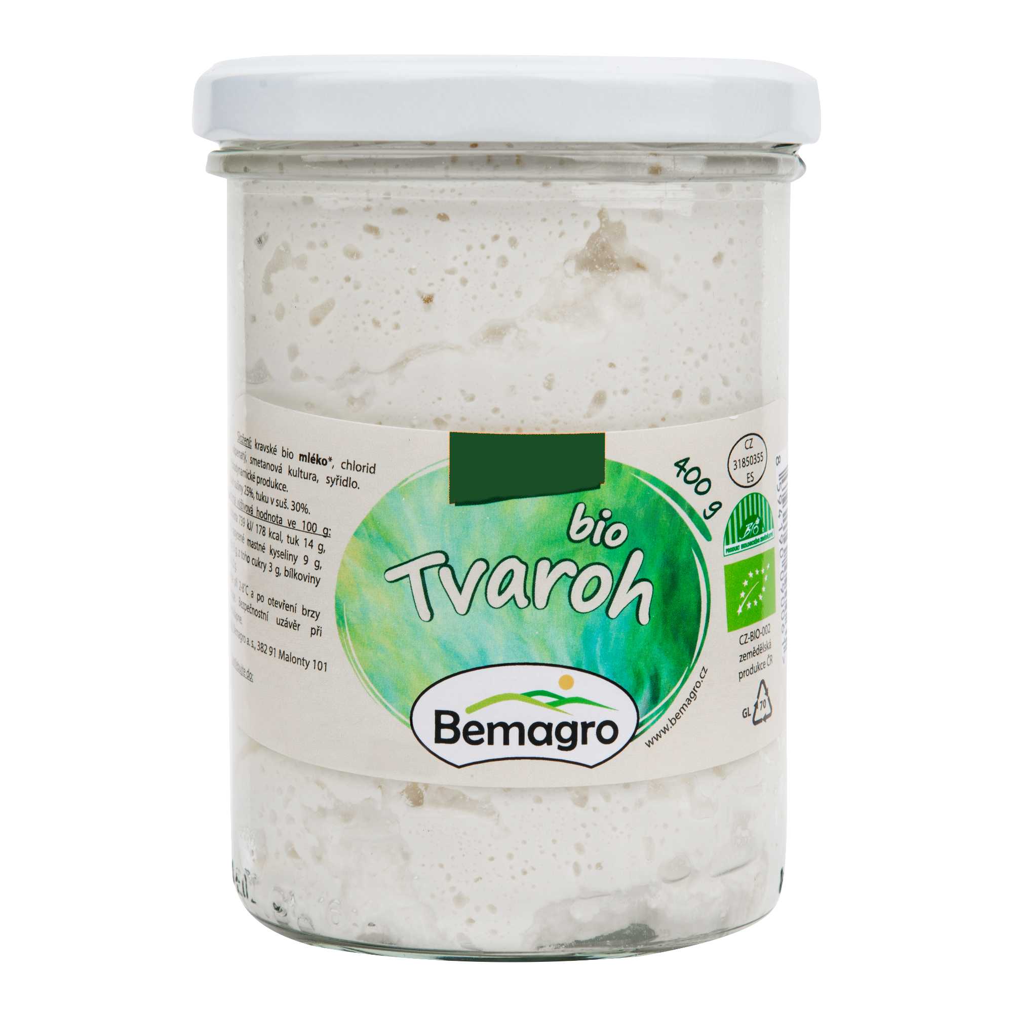 Tvaroh polotučný 400g BIO
