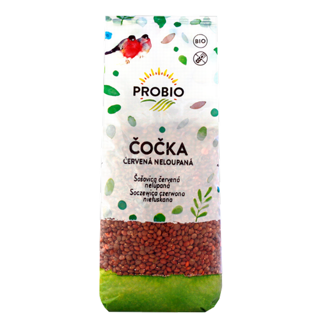 Čočka červená neloupaná 500g BIO