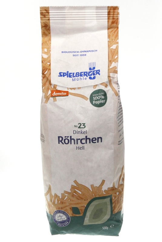 Trubičky špaldové celozrnné 500g BIO