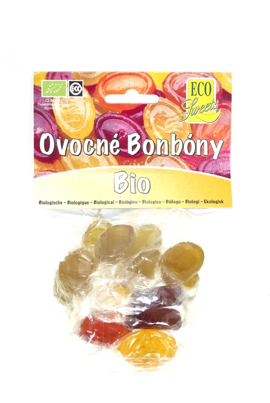 Bonbóny ovocné 75g BIO