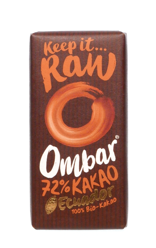 Čokoláda 72% Ombar 35g RAW, BIO