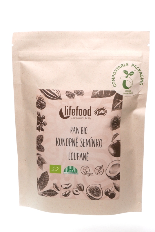 Konopné semínko loupané 250g RAW, BIO