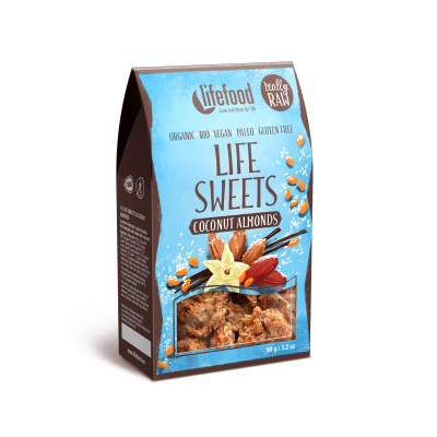 Life sweets Zasněžené mandle 90g BIO, RAW