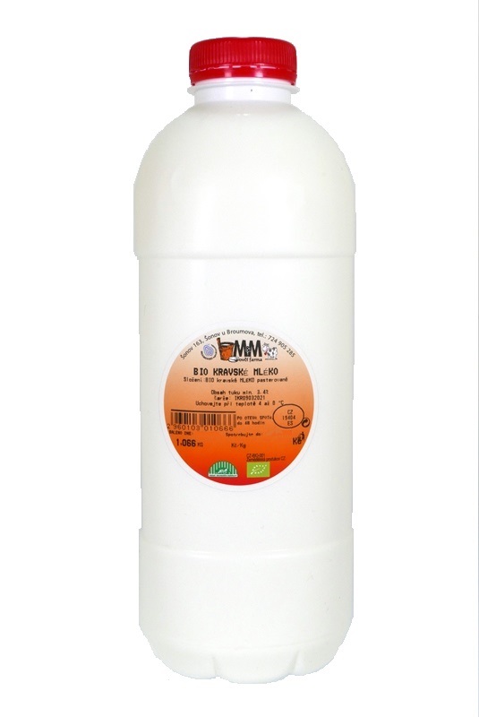 Mléko kravské BIO (na váhu)