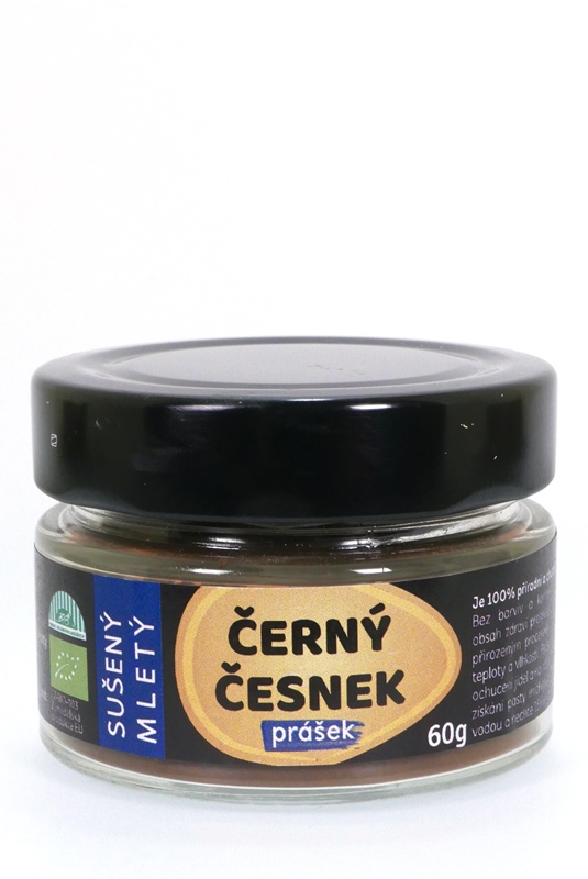 Česnek černý, prášek 60g BIO