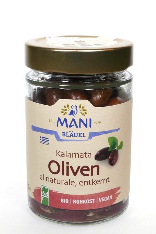 Olivy Kalamata natur bez pecky 175g BIO