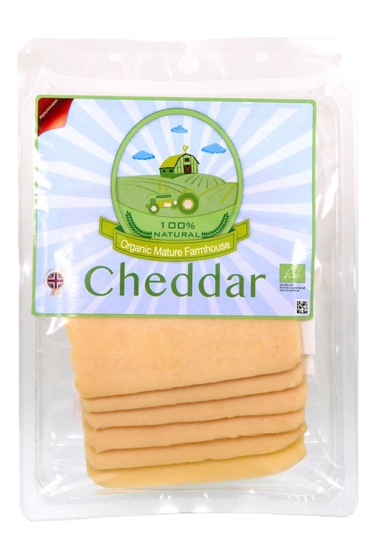Cheddar plátkový 160g BIO