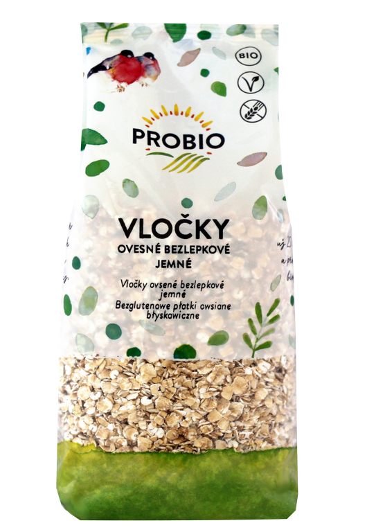 Vločky ovesné jemné bezlepkové 500g BIO