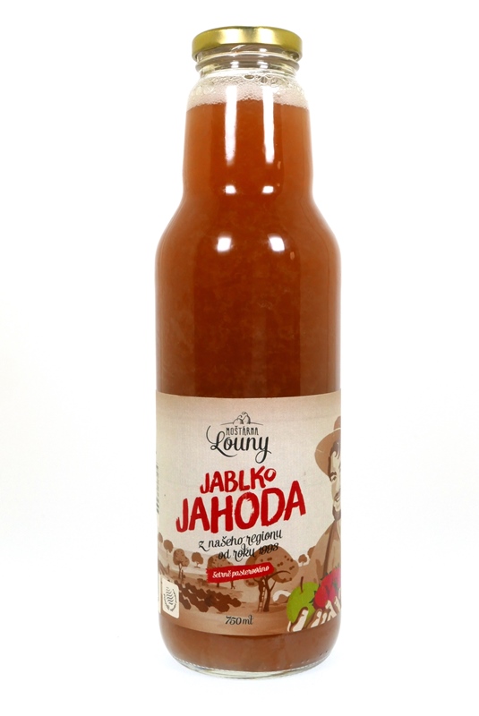 Mošt jablko+jahody 750ml