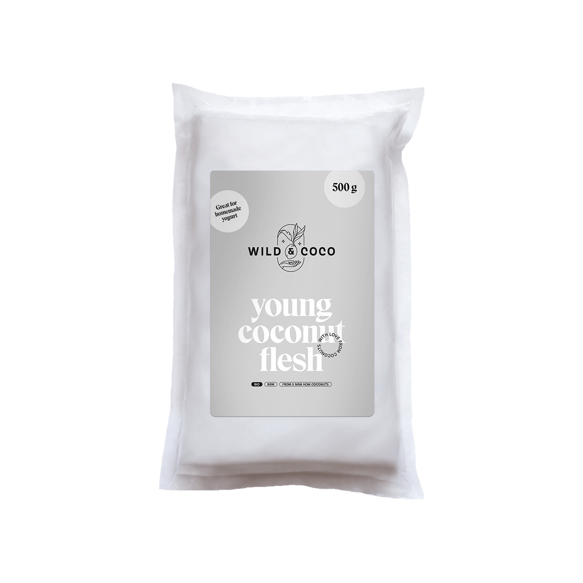 Dužina z mladých kokosů mražená 500g BIO