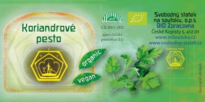Pesto koriandrové 115g BIO