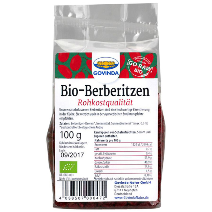 Dřišťál sušený 100g BIO