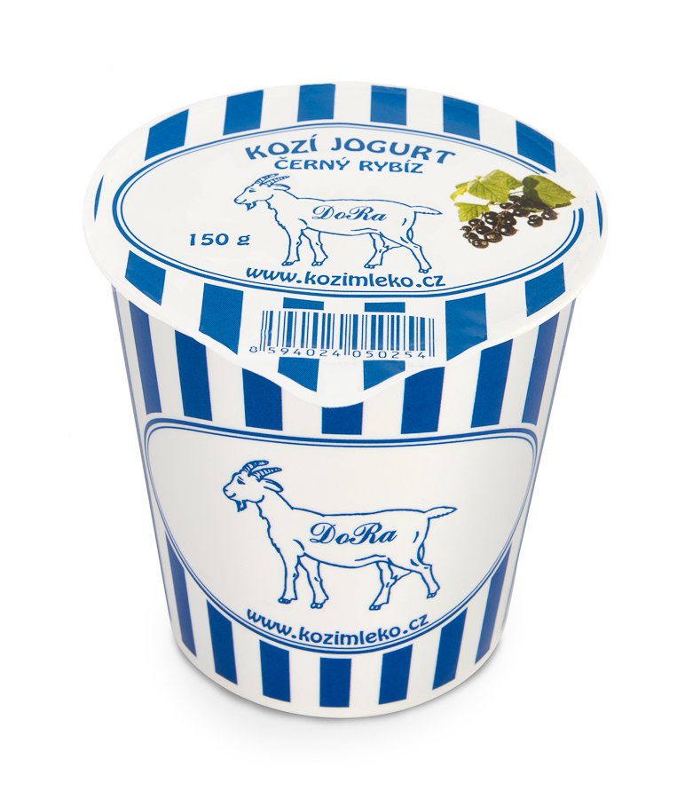 Kozí jogurt č.rybíz 150g